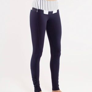 Lululemon Run Spirit Tight II Deep Indigo Stripe
